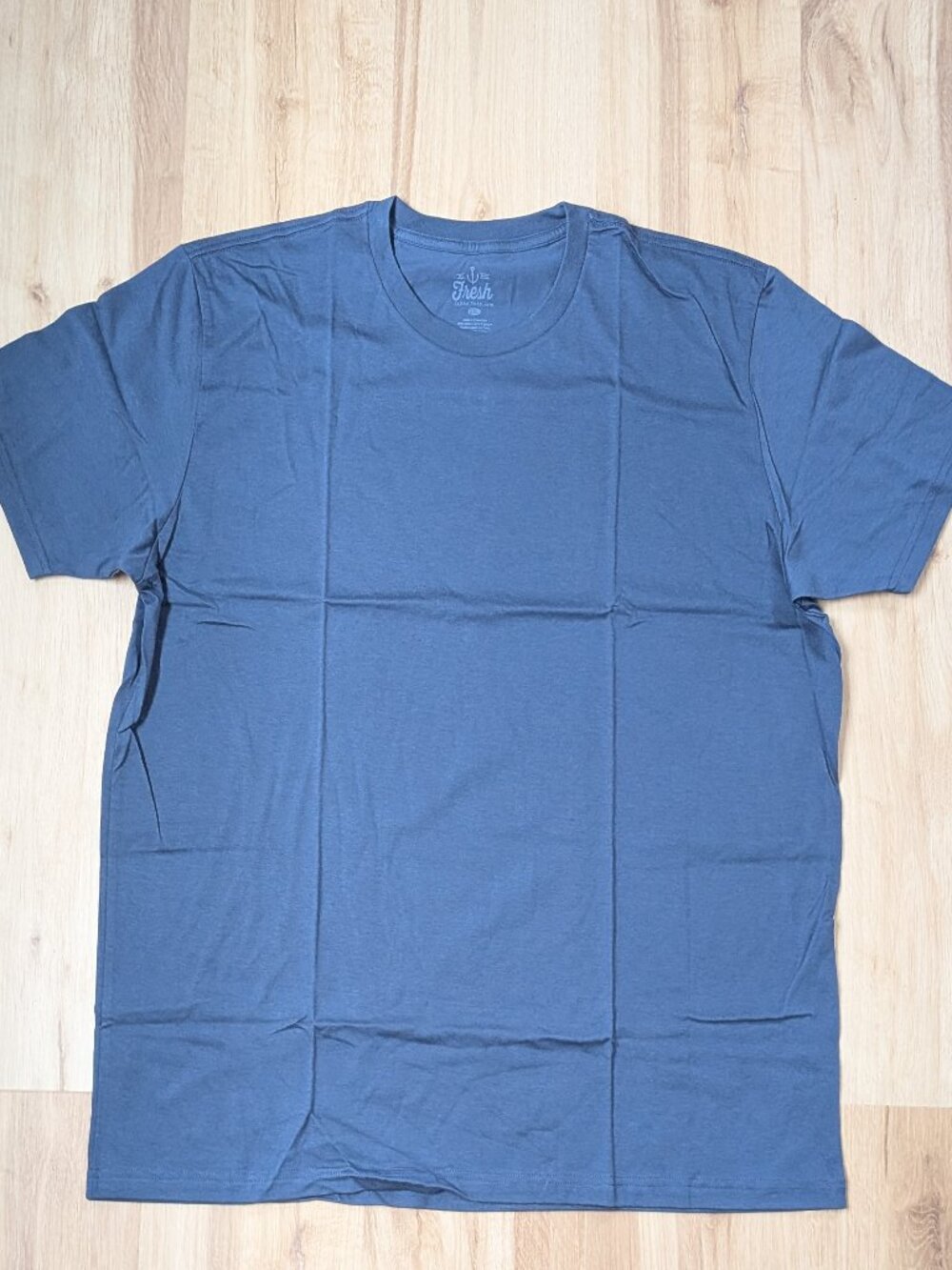 New Fresh Clean Tees Shirt Club Crew Neck T-Shirt Twlight Blue 2XL Short Sleeve